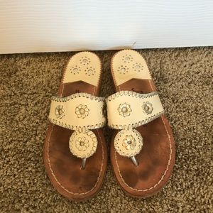 Jack Rogers in White and Platinum